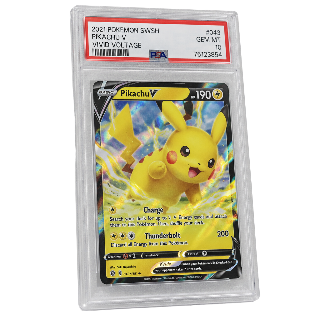 Pikachu V · PSA 10